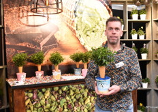 Petri Brekoo stond er met zijn Fycussen. Helemaal klaar voor het voorjaar met zijn Ice Cream Plants. 